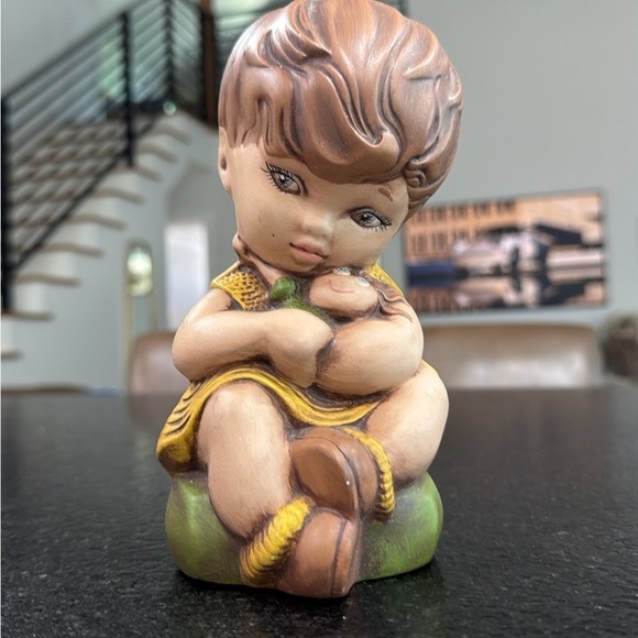 Other - Vintage Gare 1969 Barbara Baldwin Girl With Doll Ceramic Figurine Paula ‘71